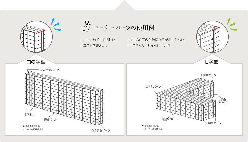 おしゃガビオン｜ガビオン｜自然石などのマテリアル（取扱い商品一覧